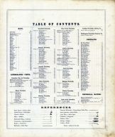 Table of Contents, Fairfield County 1875